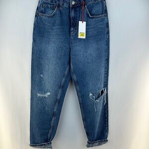 NWT BDG Urban Outfitters Mom High Waisted Tapered Leg Ripped Jeans